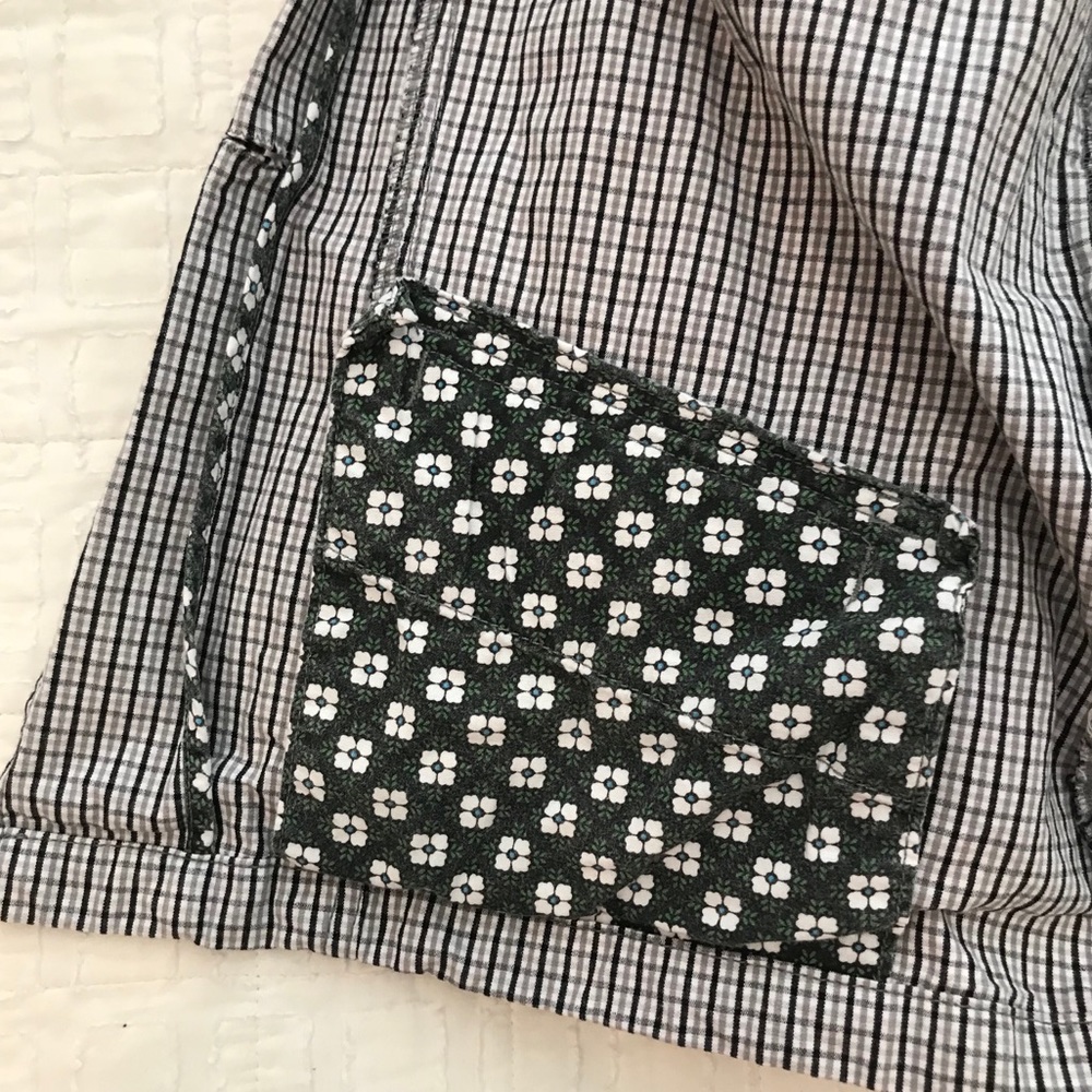 Roxy Black & White Plaid Button Front Hooded Light Spring Jacket - Picture 8 of 15